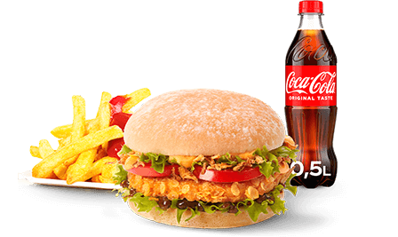 Produktbild Après Chicken Burger Menü