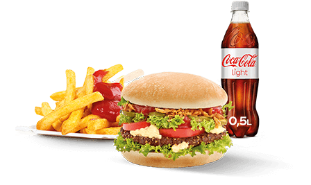 Produktbild Oldschool Burger Menü