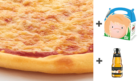 Produktbild Pizza Margherita Kids Menü
