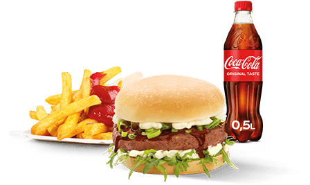 Produktbild Veggie BBQ Burger Menü