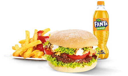 Produktbild Veggie Steakhouse Burger Menü