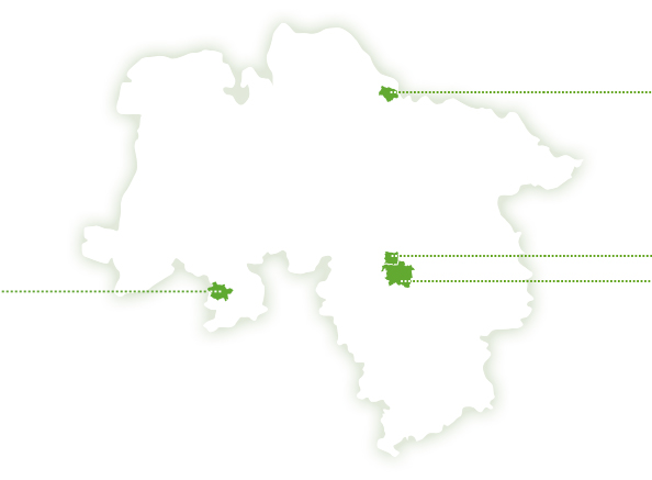 Karte von Niedersachsen