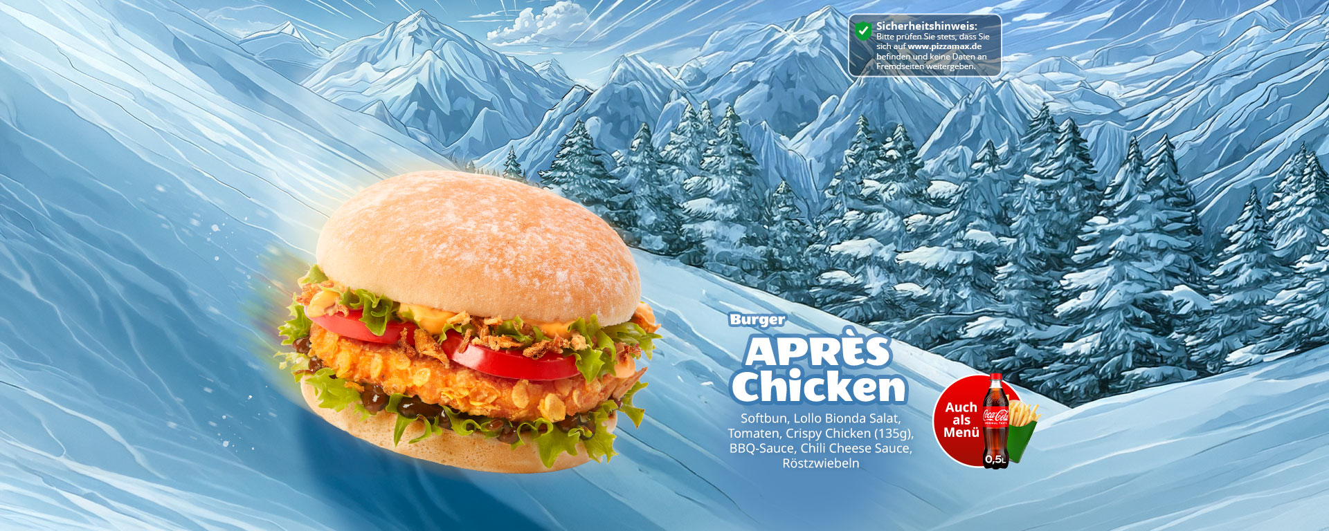 Après Chicken Burger Menü