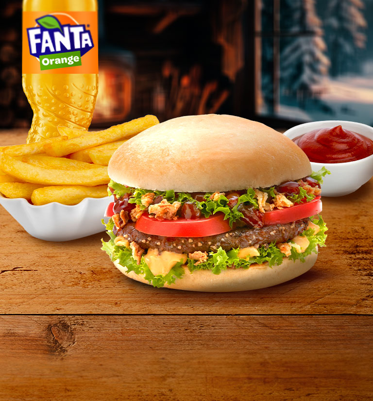 BBQ Chili Cheese Burger Menü