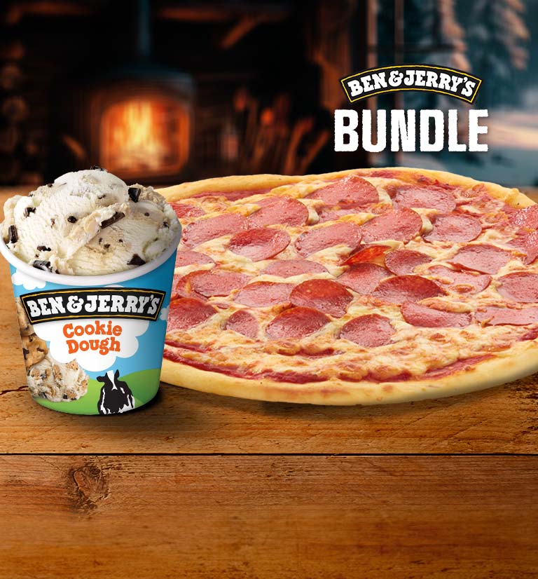 Pizza Maxi + 1 Ben & Jerry's Cookie Dough